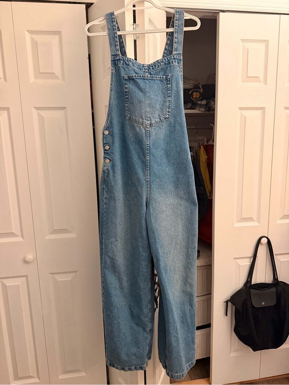 Free People Denim Overalls